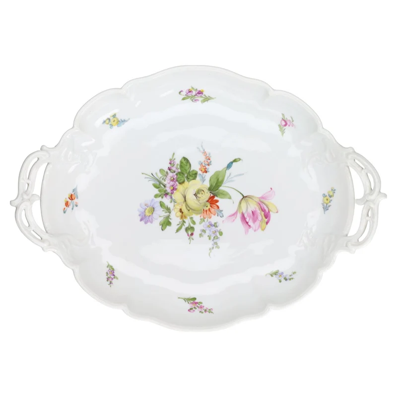 Schale mit Henkeln Obstschale oval