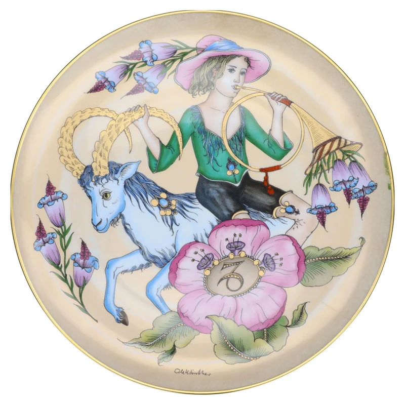 Wandteller Steinbock