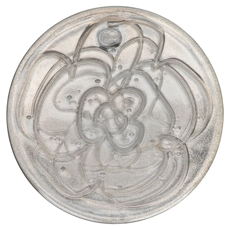 Jahresteller in Glas Otto Piene 1974 Platin hinterlegt mit Zertifikat OVP