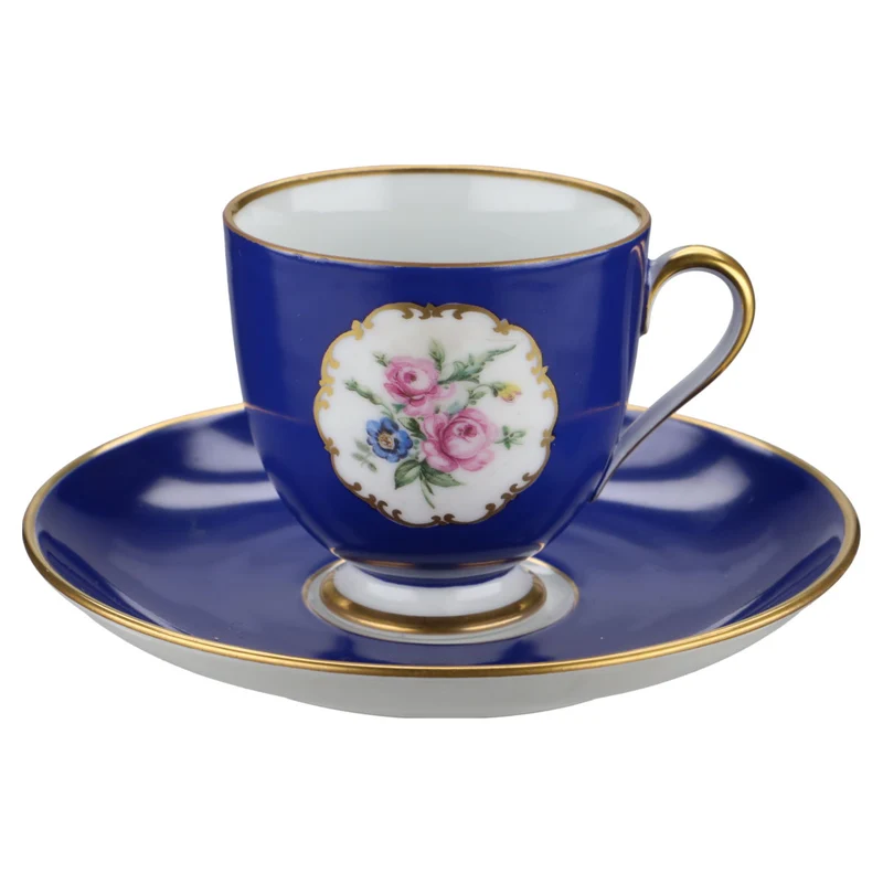 Mokkatasse Espressotasse mit Untere Blau