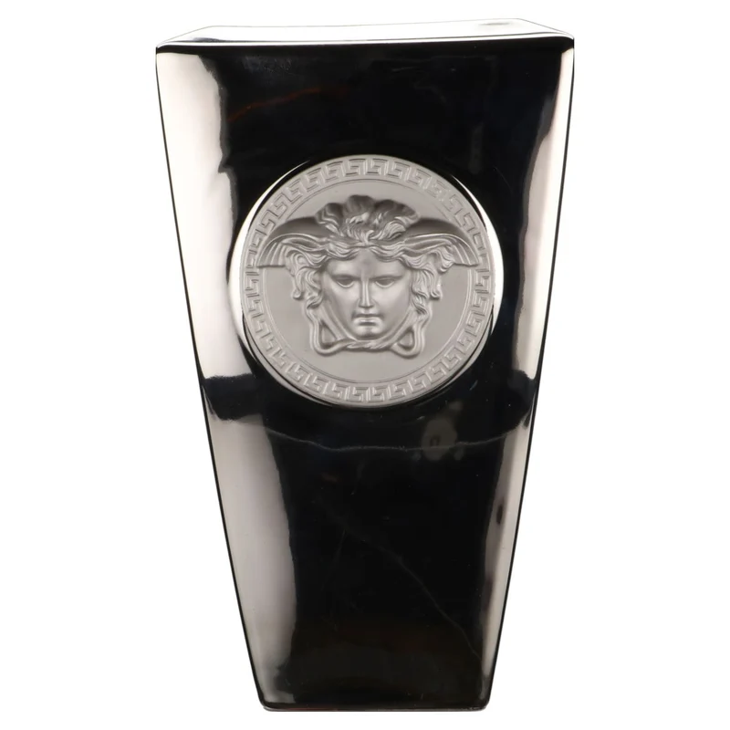 Vase groß Medusa Volldekor Silber