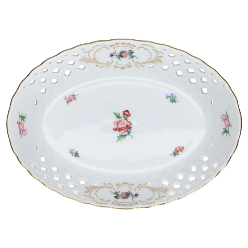 Durchbruchschale oval Streublume