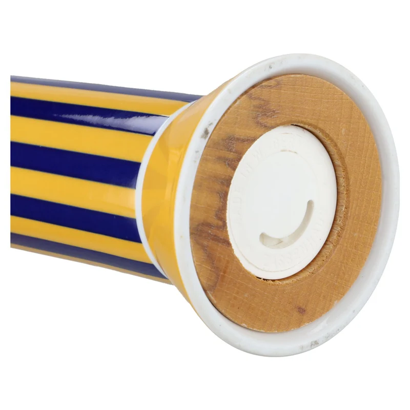 Pfeffermühle groß Ocker mit Blau