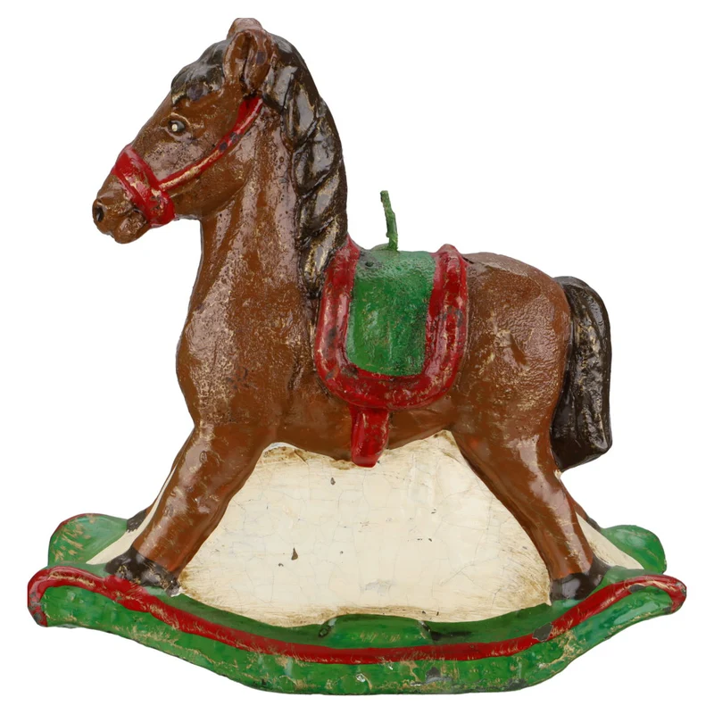 Figur Schaukelpferd mit Kerzenfunktion