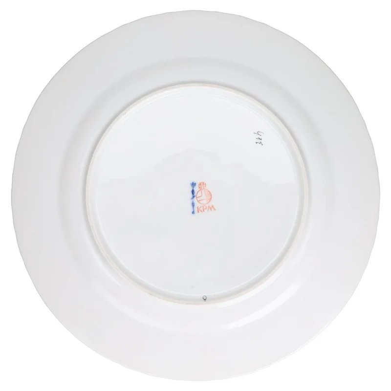 Kuchenteller klein Motiv Primel Orange