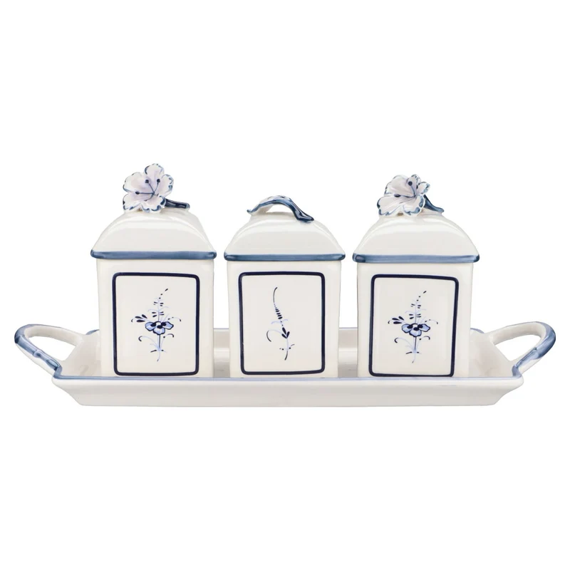 Tablett Charm mit 3 Vorratsdosen