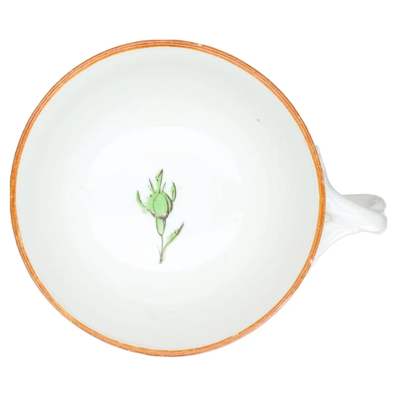 Teetasse klein alt Knaufzeit Braune Rose
