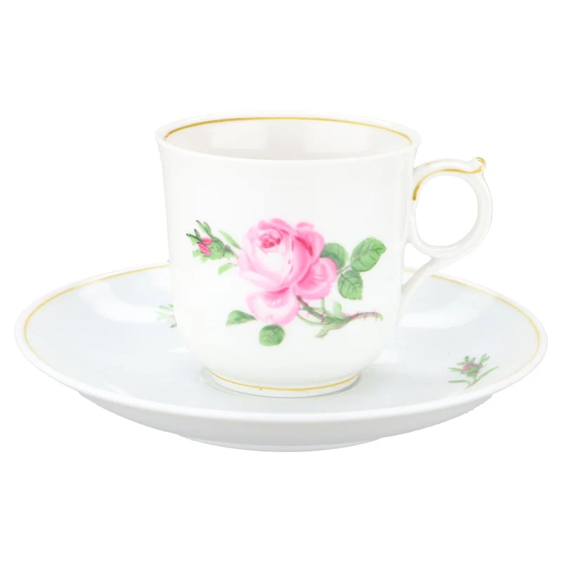 Mokkatasse mit Untere Rote Rose I.Wahl