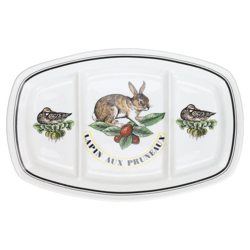 Beilagenplatte groß Lapin aux Pruneaux
