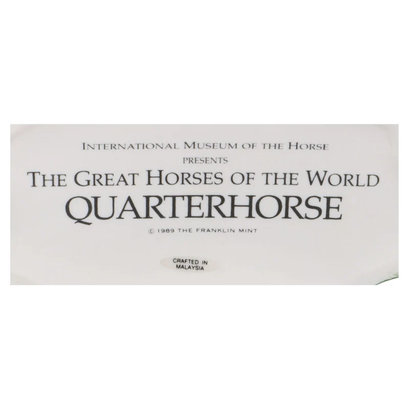 THE GREAT HORSES OF THE WORLD Quarterhorse