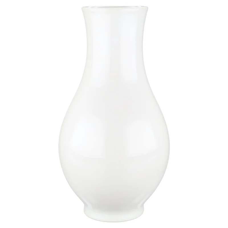 Vase bauchig weiß II.W