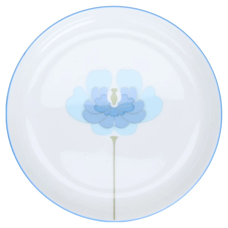Untertasse für Kaffee mit Blumendekor