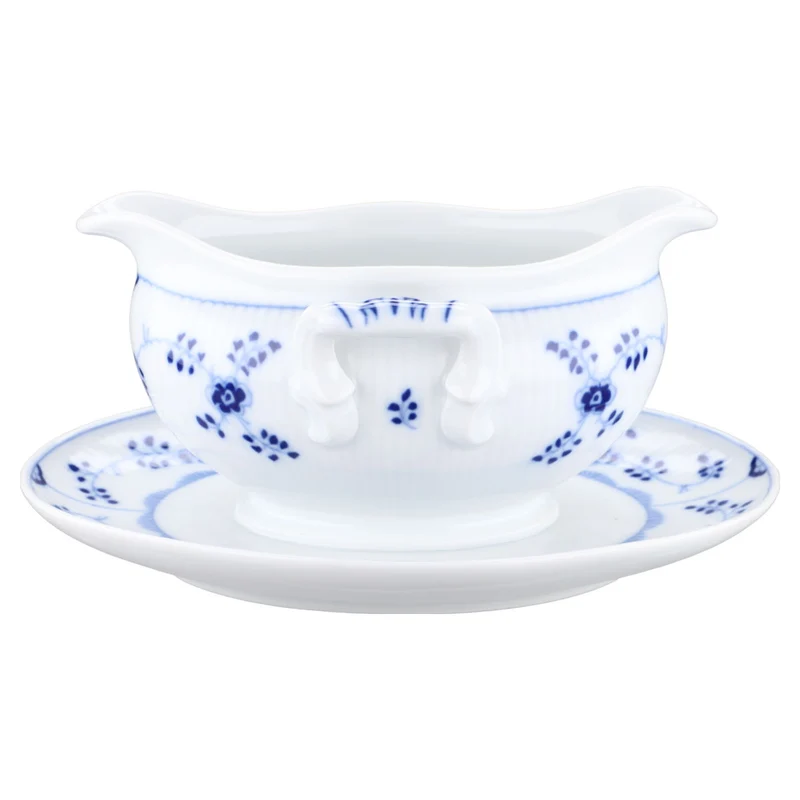 Sauciere mit Teller einteilig