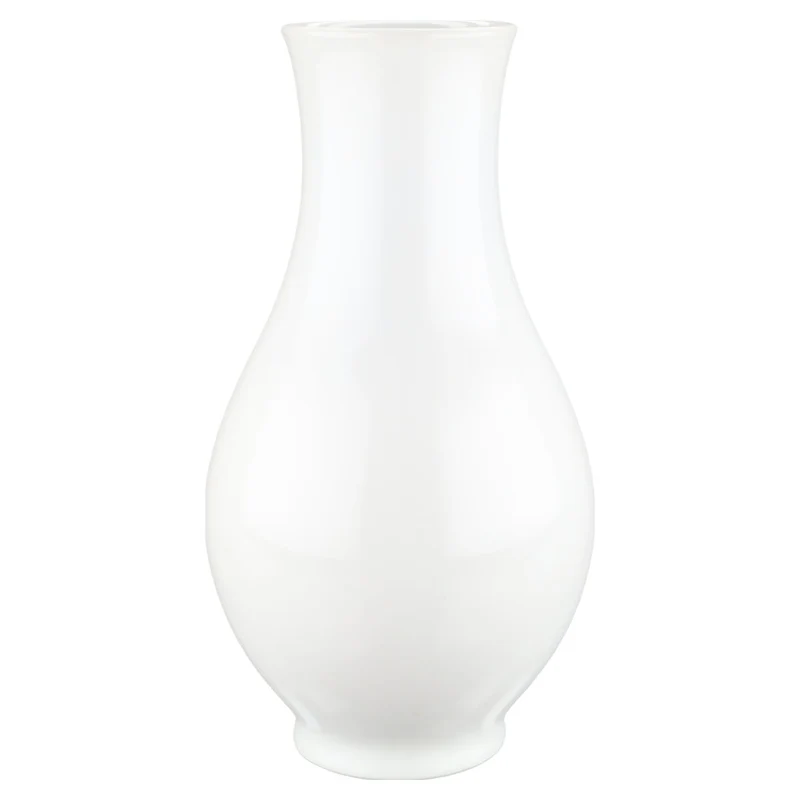 Vase bauchig weiß II. Wahl mit Mangel
