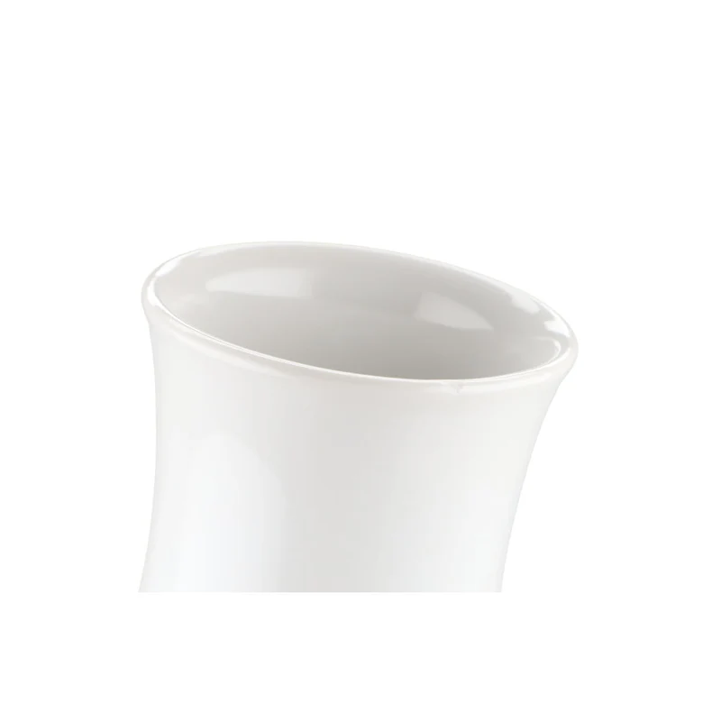 Vase bauchig weiß II. Wahl mit Mangel