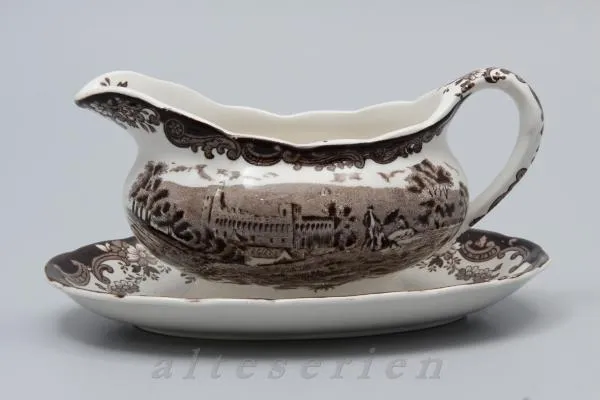 Sauciere mit Teller einteilig