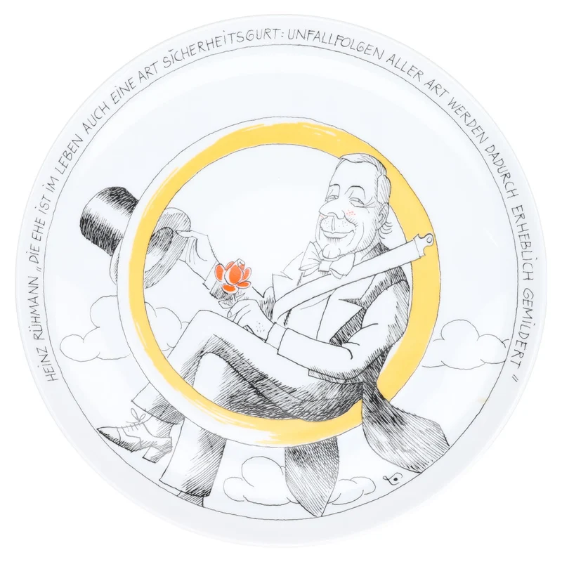 Wandteller Satire Motiv Heinz Rühmann